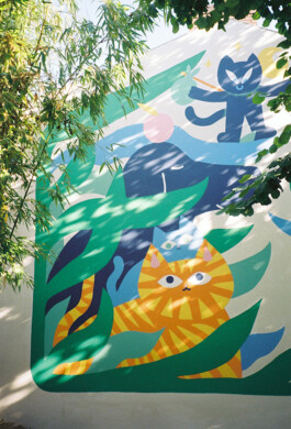 béton brouillon Fresque Portraits animaux 