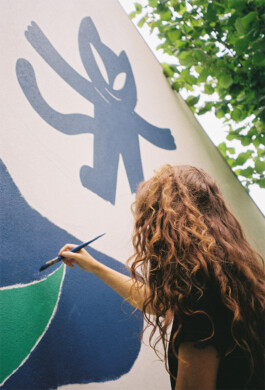 béton brouillon Fresque Portraits animaux 