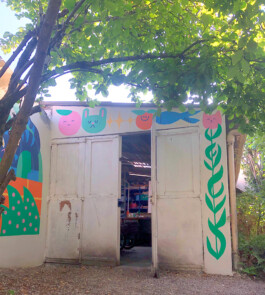 béton brouillon Fresque Portraits animaux 